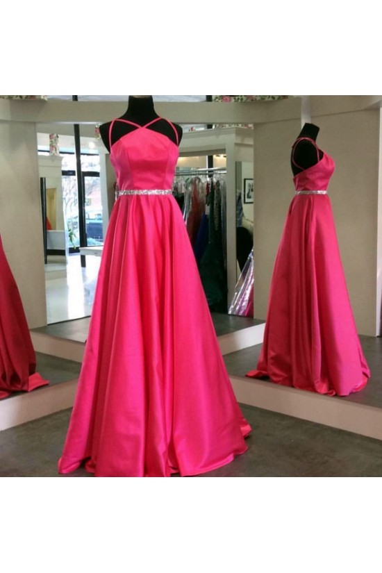 A-Line Beaded Spaghetti Straps Prom Formal Evening Party Dresses 3021292 A-Line Beaded Spaghetti Straps Prom Formal Evening Party Dresses 3021292
