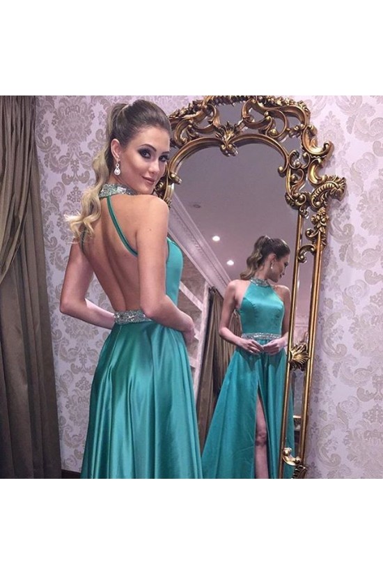 Beaded Long Prom Formal Evening Party Dresses with Slit 3021297 Beaded Long Prom Formal Evening Party Dresses with Slit 3021297