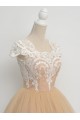 Cap-Sleeves Short Lace Appliques Tulle Prom Evening Homecoming Cocktail Dresses 3020130