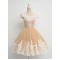 Cap-Sleeves Short Lace Appliques Tulle Prom Evening Homecoming Cocktail Dresses 3020130