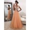 A-Line Beaded V-Neck Prom Formal Evening Party Dresses 3021307