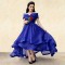 High Low Blue Off-the-Shoulder Prom Formal Evening Party Dresses 3021311