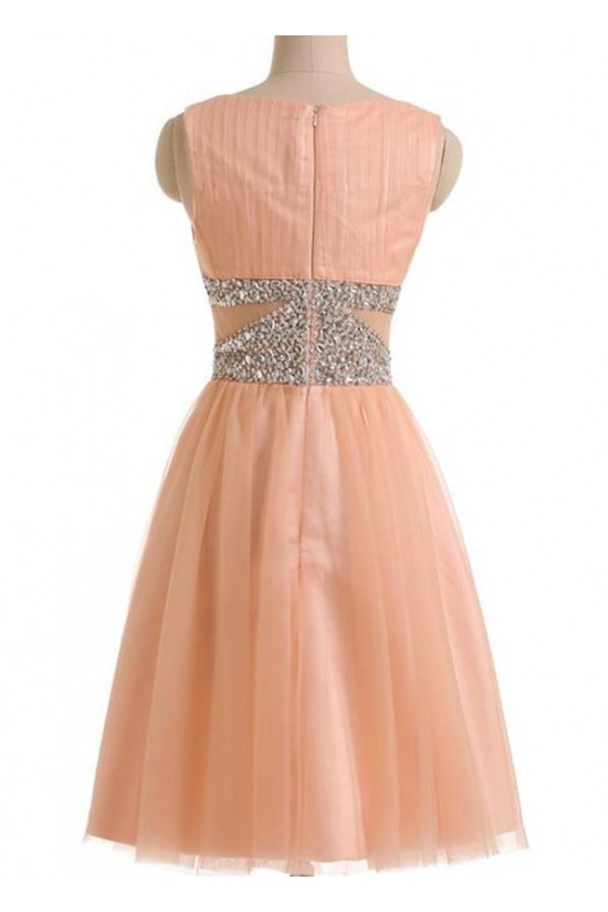 Short Pink Beaded Sleeveless Bridesmaid Prom Dresses Evening Gowns 3020132 Short Pink Beaded Sleeveless Bridesmaid Prom Dresses Evening Gowns 3020132