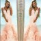 Mermaid V-Neck Long Prom Formal Evening Party Dresses 3021323