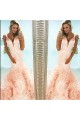 Mermaid V-Neck Long Prom Formal Evening Party Dresses 3021323