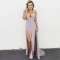 Sexy V-Neck Spaghetti Straps Prom Formal Evening Party Dresses with Slits 3021340