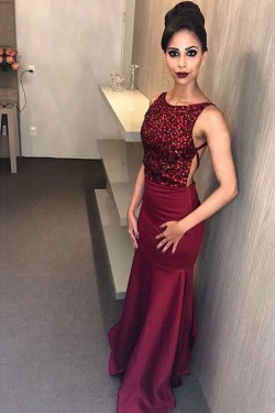 Beaded Long Prom Formal Evening Party Dresses 3021364