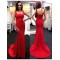 Long Red Mermaid Prom Formal Evening Party Dresses 3021366