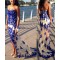 Long Blue Sweetheart Lace Appliques Prom Formal Evening Party Dresses 3021367