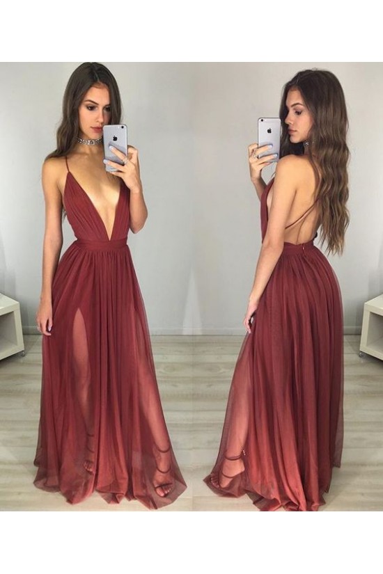 Sexy Deep V-Neck Prom Formal Evening Party Dresses 3021373 Sexy Deep V-Neck Prom Formal Evening Party Dresses 3021373