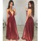 Sexy Deep V-Neck Prom Formal Evening Party Dresses 3021373