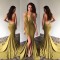 Sexy Mermaid V-Neck Halter Lace Prom Formal Evening Party Dresses 3021390