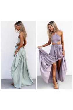 Sexy Two Pieces Long Prom Formal Evening Party Dresses 3021391