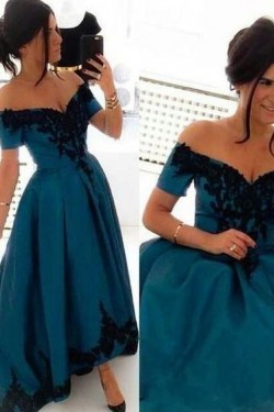 High Low Off-the-Shoulder Lace Prom Formal Evening Party Dresses 3021392
