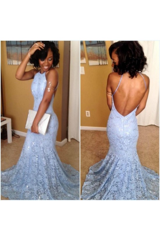 Long Blue Mermaid Lace Prom Formal Evening Party Dresses 3021408 Long Blue Mermaid Lace Prom Formal Evening Party Dresses 3021408