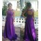 Long Purple Beaded Keyhole Back Prom Formal Evening Party Dresses 3021410