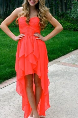 High Low Chiffon Short Prom Formal Evening Party Dresses 3021415