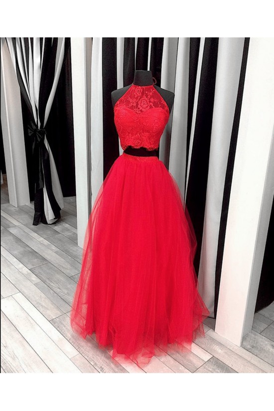 Two Pieces Lace and Tulle Prom Formal Evening Party Dresses 3021422 Two Pieces Lace and Tulle Prom Formal Evening Party Dresses 3021422