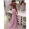 Long Pink Mermaid Prom Formal Evening Party Dresses 3021424