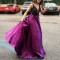 Long Purple V-Neck Prom Formal Evening Party Dresses 3021426