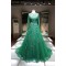 A-Line Long Sleeves Green Lace Prom Formal Evening Party Dresses 3021429