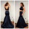 Two Pieces Mermaid V-Back Long Prom Evening Formal Dresses 3020143