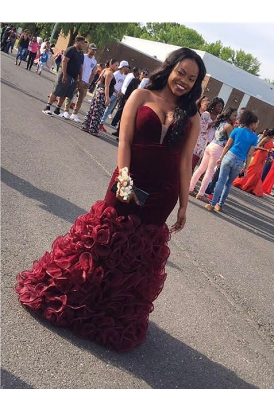Mermaid Burgundy Prom Formal Evening Party Dresses 3021430 Mermaid Burgundy Prom Formal Evening Party Dresses 3021430