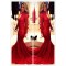 Red Mermaid Lace Long Sexy High Neck Prom Evening Formal Dresses 3020144
