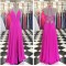 Long Chiffon Spaghetti Straps Prom Formal Evening Party Dresses 3021447