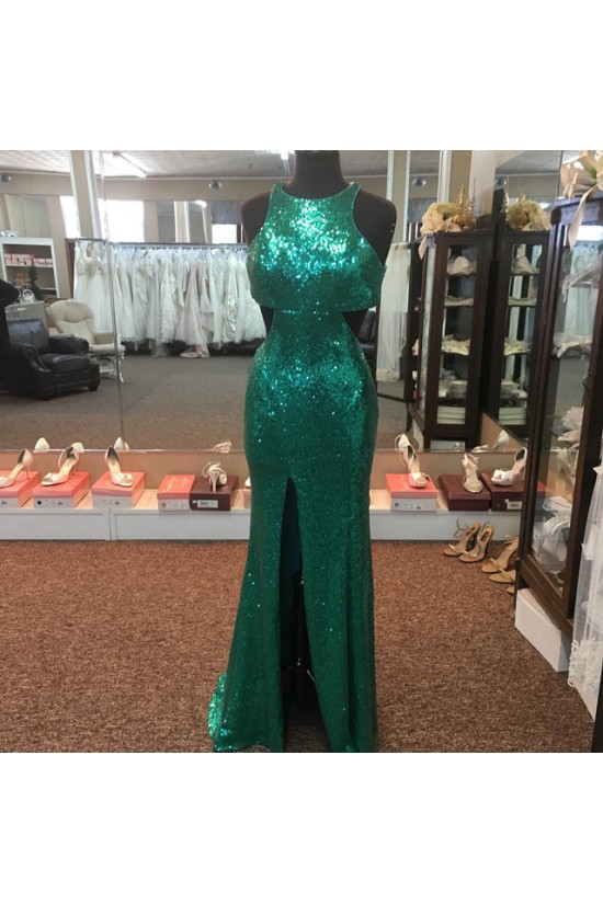 Long Green Sequins Prom Formal Evening Party Dresses 3021448 Long Green Sequins Prom Formal Evening Party Dresses 3021448