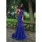 Long Blue Beaded Lace Prom Formal Evening Party Dresses 3021454