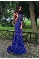 Long Blue Beaded Lace Prom Formal Evening Party Dresses 3021454 Long Blue Beaded Lace Prom Formal Evening Party Dresses 3021454