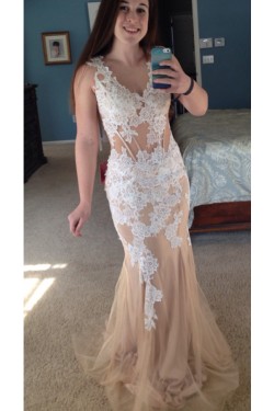 Mermaid Lace Long Prom Formal Evening Party Dresses 3021455