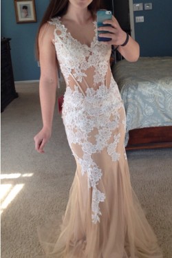 Mermaid Lace Long Prom Formal Evening Party Dresses 3021455