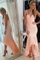 High Low Spaghetti Straps Prom Homecoming Cocktail Graduation Dresses 3021461
