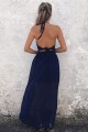 Sexy Halter Long Navy Blue Chiffon Prom Formal Evening Party Dresses 3021467 Sexy Halter Long Navy Blue Chiffon Prom Formal Evening Party Dresses 3021467