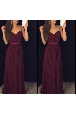 Long Chiffon Sweetheart Prom Formal Evening Party Dresses 3021471