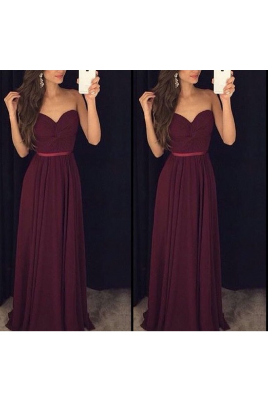 Long Chiffon Sweetheart Prom Formal Evening Party Dresses 3021471
