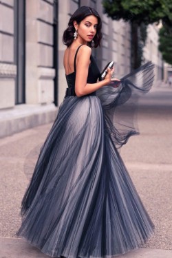 A-Line V-Neck Long Prom Formal Evening Party Dresses 3021476
