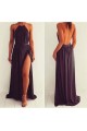Long Halter Prom Formal Evening Party Dresses with Slit 3021482