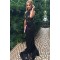 Long Black Lace Halter Mermaid Prom Formal Evening Party Dresses 3021496