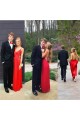 Long Red Backless Spaghetti Straps Prom Formal Evening Party Dresses 3021500