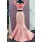 Mermaid Two Pieces Prom Formal Evening Party Dresses with Handmade Flowers 3021503