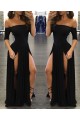 Sexy Long Black Prom Formal Evening Party Dresses 3021520