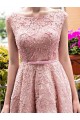Pink Lace Prom Homecoming Cocktail Graduation Dresses 3021524