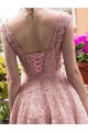 Pink Lace Prom Homecoming Cocktail Graduation Dresses 3021524