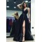 Sexy V-Neck Long Prom Evening Party Dresses with Slit 3021538