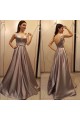 Elegant V-Neck Long Green Prom Evening Formal Dresses 3021541