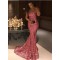 Mermaid Strapless Sequins Long Prom Evening Formal Dresses 3021548