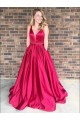 Ball Gown V-Neck Long Prom Evening Formal Dresses 3021559